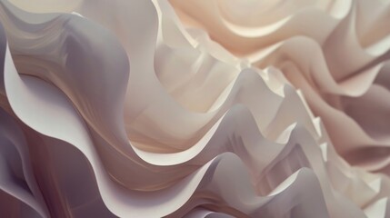 Wall Mural - layers of twisted and sculpted paper mimic the complexity of sound waves revealing the hidden beauty