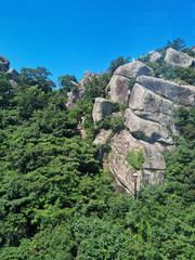 Canvas Print - 
It is a mountain with rocks.