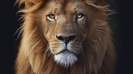 Wall Mural - close up of a lion