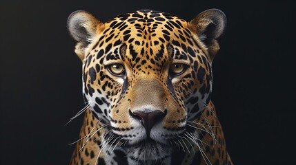 Wall Mural - close up of a leopard