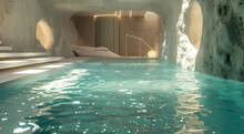 Tranquil Underground Pool Design, Blending Modern Aesthetics With Natural Elements