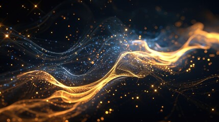 Wall Mural - a mesmerizing display of intertwining paths created by equalizer elements resembling the majestic co
