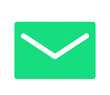 canvas print picture - シンプルな緑色のメールアイコン