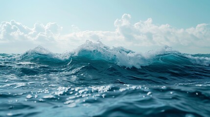  a sea wave comes