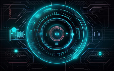 Wall Mural - Dashboard technology background,created with Generative AI tecnology.