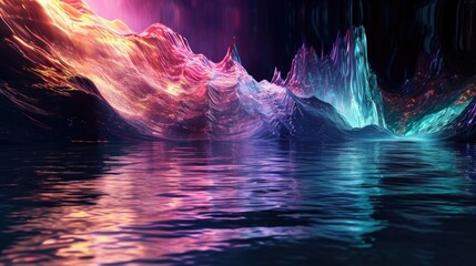 Wall Mural - in this unconventional take on concert footage the vibrant energy of the performance comes to life t