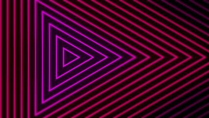 Sticker - Pink triangle lines tech futuristic motion effect loop background