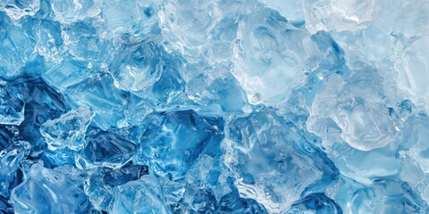 Wall Mural - Ice melt closeup background and backdrop.