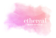 abstract soft pink gradient ethereal watercolor vector background
