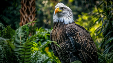 Wall Mural - american bald eagle