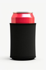 Wall Mural - A can of soda sitting on top of a white surface. Suitable for advertising and product promotion