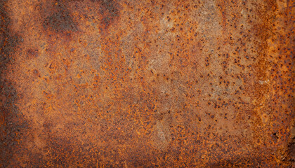 Grunge rusty orange brown metal corten steel stone background texture