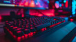 eSports, gamer, cool modern gaming gadgets with backlight