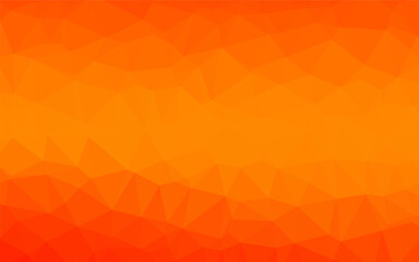 Sticker - Light Orange vector low poly layout. A sample with polygonal shapes. New texture for your design.