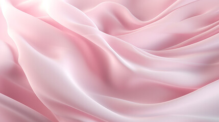 Wall Mural - abstract background with delicate pink wave. 3d render 