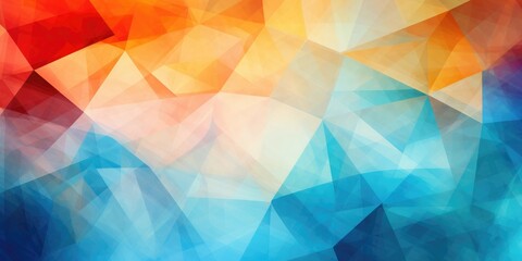 Wall Mural - abstraction unfolds. triangles in seamless harmony, composing dynamic geometric backdrop. interplay 