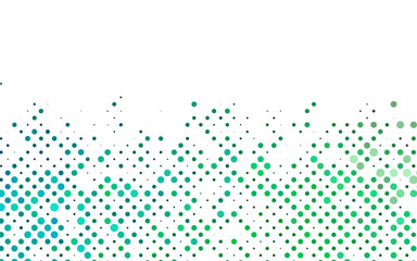 Wall Mural - Light Blue, Green vector background with bubbles. Blurred bubbles on abstract background with colorful gradient. Template for your brand book.