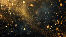 Golden Elegance: A Symphony Of Gold Particles And Powder