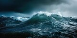 Fototapeta  - Photograph of earthquake sea waves