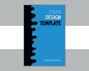 Modern creative book cover design template.