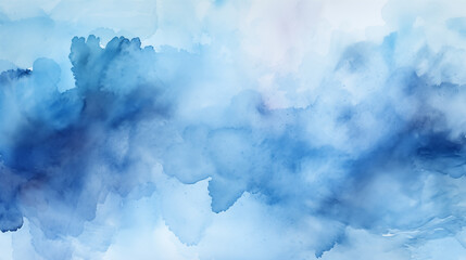 Sticker - blue watercolor background for your design. blue watercolor background. Abstract hand paint square stain backdrop.