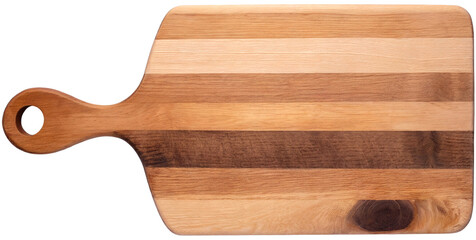 Kitchen cutting board on a white background