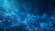 © lin - Bacteria virus with rich surface details on blue background, technology medical concept illustration 3D rendering