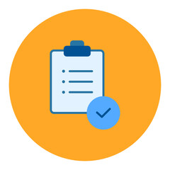 Canvas Print - Checklist icon vector image. Can be used for Coding and Development.