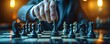 © Wuttichai - Strategic gameplay on chessboard decision and intelligence. Businessman planning moves leadership and tactical thinking in chess. Symbolizing management and teamwork piece battle for victory