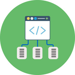 Code Framework icon vector image. Can be used for Computer Programming.