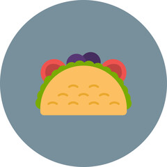 Poster - Taco icon vector image. Can be used for Food Delivery.