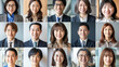 © MYDAYcontent - This photo showcases a collage of Japanese different people from diverse backgrounds, all of whom are smiling.