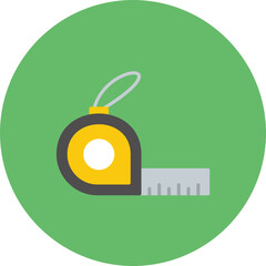 Poster - Measuring Tape icon vector image. Can be used for Construction Tools.