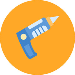 Sticker - Caulking Gun icon vector image. Can be used for Construction Tools.