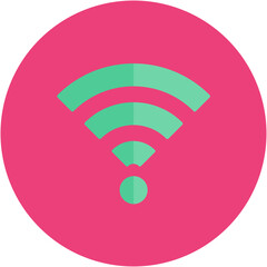 Canvas Print - Wifi icon vector image. Can be used for Hotel Services.