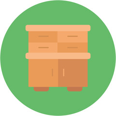 Poster - Cabinet icon vector image. Can be used for Interior.