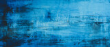 Bright blue abstract wall with textured, organic landscapes. Ideal for textured backgrounds, monochromatic depth, distressed surfaces, large canvas paintings, and realistic industrial textures