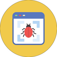 Poster - Virus Detection icon vector image. Can be used for Cyber Security.