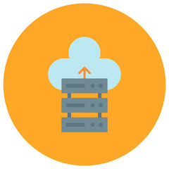 Sticker - Database Backup icon vector image. Can be used for Web Hosting.