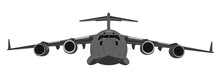 Boeing C-17 Military Cargo Aircraft Front View Vector Drawing