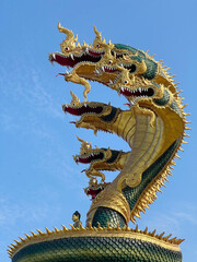 Wall Mural - the dragon statue is a symbol of thai culture.