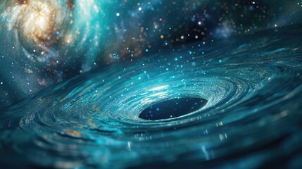 Wall Mural - galaxy background in digital art style