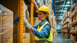 © shokokoart - Logistikzentrum, Logistikzentrum mit Kartons