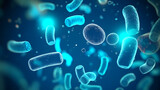 Fototapeta  - Cell background, virus cells, medical research background