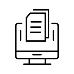 Poster - Document Vector Icon