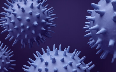 Covid-19 virus icon, Sars Cov 2 Bacteria, coronavirus pandemic and X epidemic
