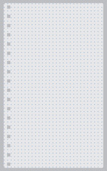 Canvas Print - Dotted grid paper background texture, seamless repeat pattern