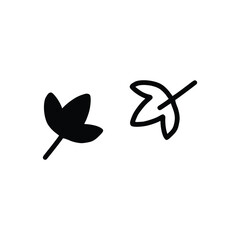 Wall Mural - autumn leaf logo icon