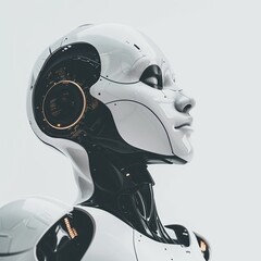 Wall Mural - artificial intelligence, integration, computer, android, mechanical robot