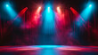 © Nico Vincentini - Opera Spotlight: Illuminated Theater Stage with Vibrant Backdrop